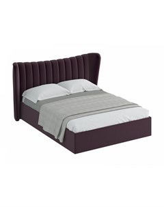 Кровать queen agata lux фиолетовый 203x112x225 см Ogogo