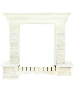 Портал Stone Montebello STD-ASP (белый ваниль/патина коричневая) Smolcom