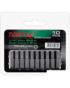 Набор бит FSEA0807G (10 предметов) Toptul