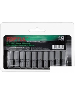Набор бит FSDA1012G (10 предметов) Toptul