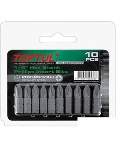 Набор бит FSBA0800G (10 предметов) Toptul