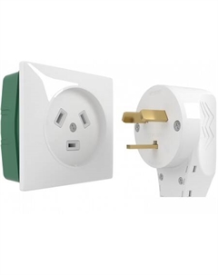 Розетка с вилкой W1189201 a053500 Werkel