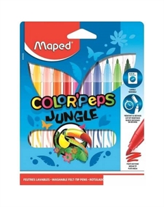 Фломастеры Jungle 845420 (12шт) Maped