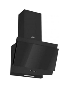 Кухонная вытяжка Коралл 50П-430-К3Д 266399 (черный/черное стекло) Elikor