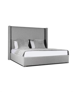 Кровать berkley winged plain bed collection 160 200 серый 178x150x215 см Idealbeds
