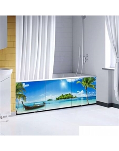 Фронтальный экран под ванну Пляж 3D 1.7 Comfort alumin