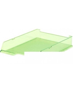 Лоток для бумаг 1026/27 (прозрачный/зеленый) Han