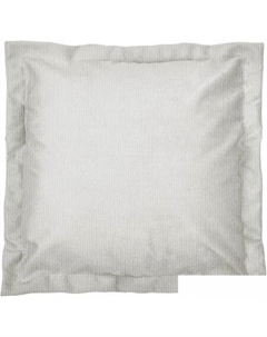 Декоративная подушка Микровелюр 45x45 (с кантом, светло-серый) Сонум