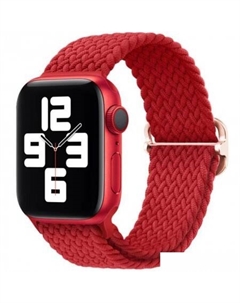 Ремешок Wick из плетеного нейлона для Apple Watch 38/40/41mm (красный) Rumi