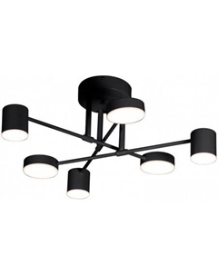 Люстра средней высоты Мекли 07649-6D.19 (черный) Kinklight