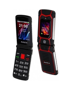 Кнопочный телефон Maxvi E10 (красный)