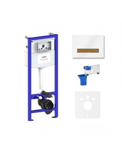 Инсталляция для унитаза Relfix 5 в 1 77010050 (белый/светлое дерево стекло) Lavinia boho