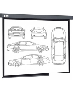 Проекционный экран Wallscreen 168x299 CS-PSW-168X299-SG Cactus