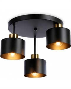 Люстра средней высоты Traditional TR8121/3 BK/BS (черный/латунь) Ambrella light