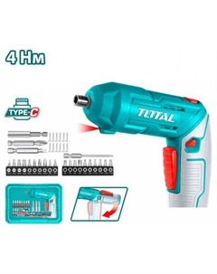 Электроотвертка TSDLI04425 (с 1-им АКБ, кейс) Total