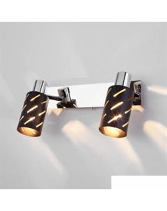 Спот 20090/2 (черный/хром) Евросвет