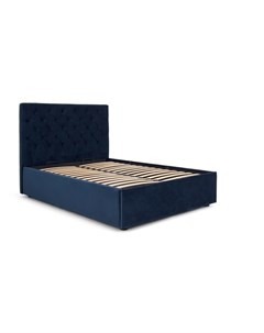 Кровать с изголовьем skyler синий 175x128x213 см Myfurnish