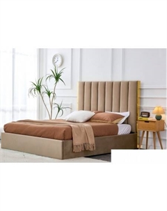 Кровать Palazzo 160x200 (бежевый/золотой) Halmar