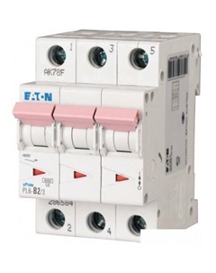 Выключатель автоматический PL6 3P 2А C 6кА 3M 286596 Eaton