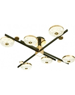 Люстра средней высоты Divita 10219/6 LED*78W Black/Gold Escada