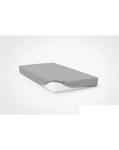 Постельное белье На резинке Трикотаж Евро 23153 (серый) Amore mio