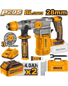 Перфоратор CRHLI202882 (с 2-мя АКБ, кейс) Ingco