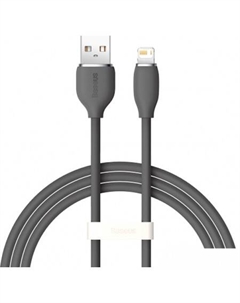 Кабель Jelly Liquid Silica Gel USB Type-A - Lightning (2 м, черный) Baseus