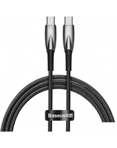 Кабель Glimmer Series Fast Charging Data Cable USB Type-C - Type-C 100W CADH000801 (2 м, черный) Baseus