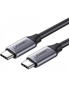 Кабель US161 50751 USB Type-C - USB Type-C (1.5 м, черный/серый) Ugreen