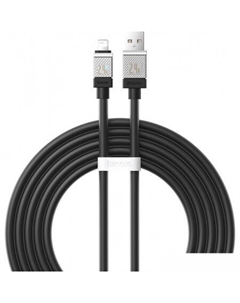 Кабель CoolPlay Series Fast Charging Data Cable 2.4A USB Type-A - Lightning (2 м, черный) Baseus