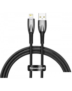 Кабель Glimmer Series Fast Charging Data Cable USB Type-A - Lightning 2.4A CADH000201 (1 м, черный) Baseus