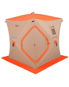 Палатка для зимней рыбалки Куб 2.0х2.0 (белый/оранжевый) Premier fishing