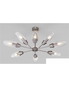 Люстра средней высоты 60140/9 (сатин-никель) Евросвет