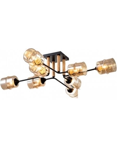 Люстра средней высоты Mondrian 699/8P E27*60W Black Escada