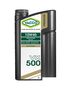 Моторное масло VX 500 10W-40 2л Yacco
