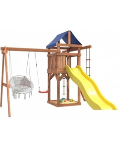 Игровой комплекс Качели лодочка и подвесное кресло с подушкой IgroWoods ДП-10 National tree company