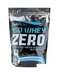 Протеин сывороточный (изолят) Iso Whey Zero (шоколад, 500 г) Biotech usa
