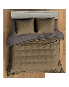 Постельное белье Мако-сатин Shine Nexus BR Микрофибра 1.5сп 33931 (коричневый) Amore mio