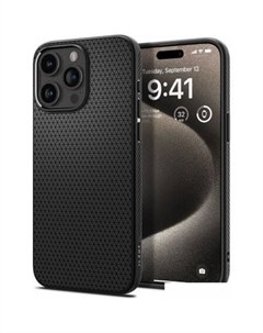 Чехол для телефона Liquid Air для iPhone 15 Pro Max ACS06562 (черный) Spigen