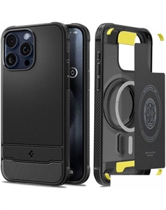 Чехол для телефона Rugged Armor (MagFit) для iPhone 15 Pro ACS06703 (черный) Spigen