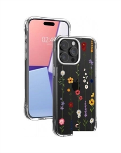 Чехол для телефона Cyrill Cecile для iPhone 15 Pro Max ACS06625 (прозрачный/цветы) Spigen