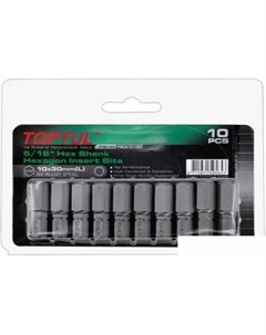 Набор бит FSDA1003G (10 предметов) Toptul