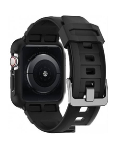 Ремешок Rugged Armor Pro для Apple Watch (45/44 мм) (черный) Spigen