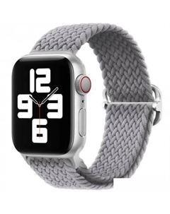 Ремешок Wick из плетеного нейлона для Apple Watch 38/40/41mm (серый) Rumi