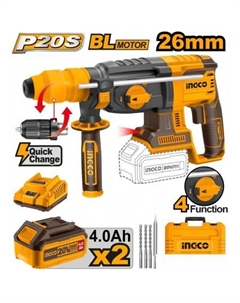 Перфоратор CRHLI202289 (с 2-мя АКБ, кейс) Ingco