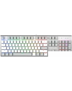 Клавиатура Fstyler FS100 Neon (серебристый/серый) A4tech