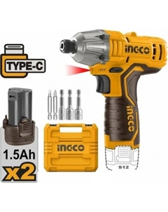 Винтоверт CIRLI12015 (с 2-мя АКБ, кейс) Ingco