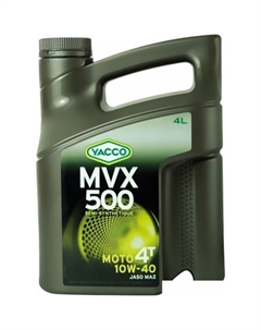 Моторное масло MVX 500 4T 10W-40 4л Yacco