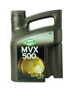 Моторное масло MVX 500 TS 4T 20W-50 4л Yacco