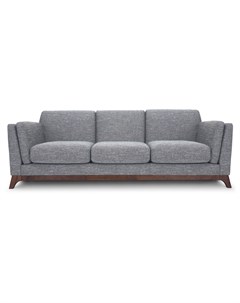 Трехместный диван лексингтон l серый 210x79x89 см Vysotkahome
